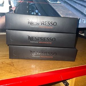 New Nespresso Fortado Decaffeinato capsules/pods for the Nespresso machines.